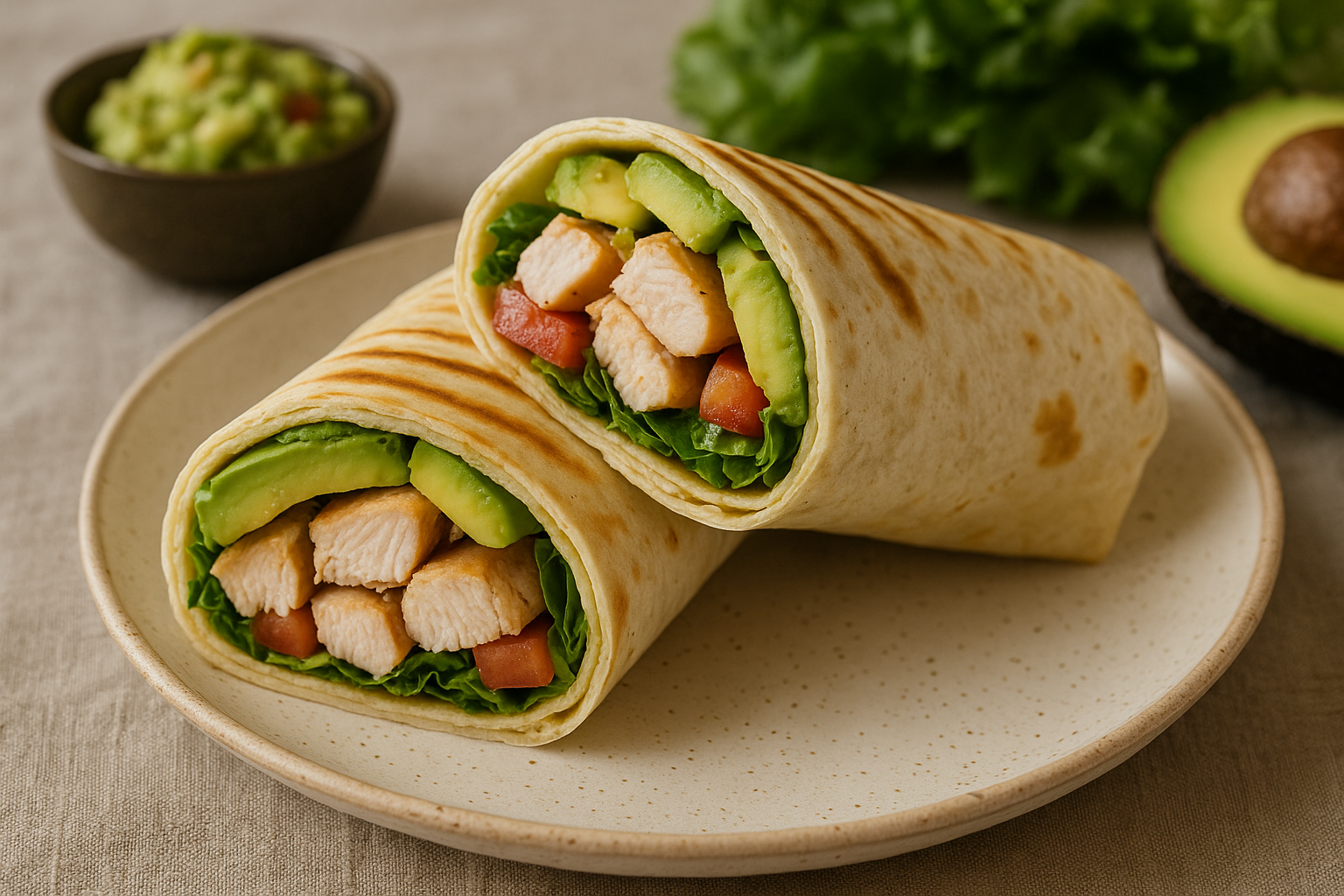 Kuřecí wrap s avokádem